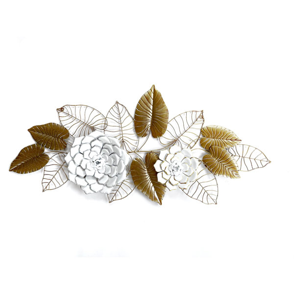 Bungalow Rose Metal Flower Wall Art Wayfair